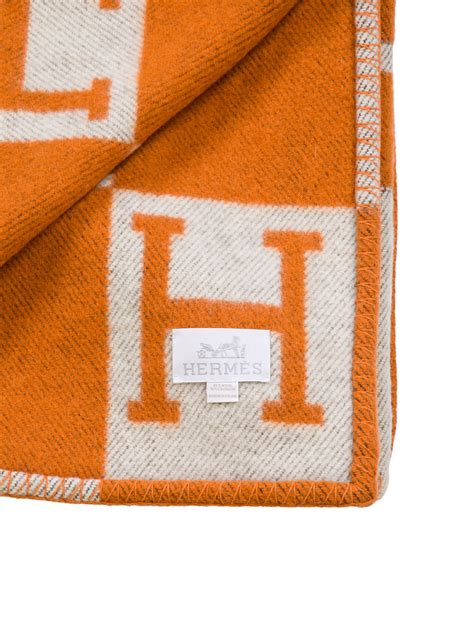 orange hermes blanket